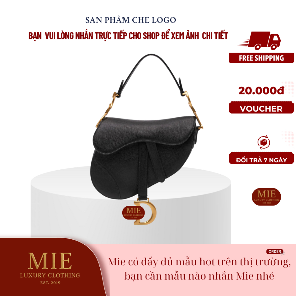 [ 𝐌𝐈𝐄 - 𝐋𝐔𝐗𝐔𝐑𝐘 𝐂𝐋𝐎𝐓𝐇𝐈𝐍𝐆 ] TÚI XÁCH  saddle NB ➖sz 25cm