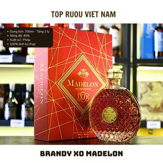 [Có Hộp Túi] Brandy XO Pháp Madelon 700ml [Chính Hãng] [Top Rượu VN]