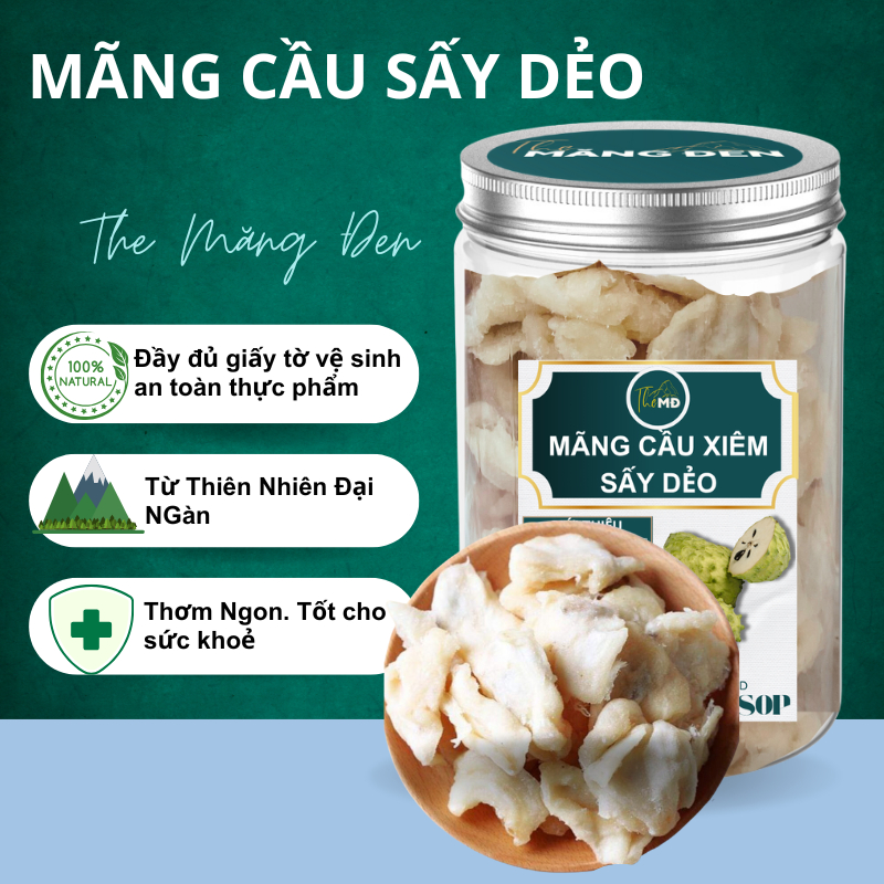  Mãng Cầu Sấy Dẻo Không Đường Ngon Ngọt Tự Nhiên Tốt Cho Sức Khỏe Đặc Sản Tây Nguyên The Măng Đen 
