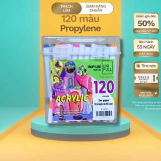 [Kèm Quà] Bút Màu Acrylic Marker Propylene 100/120 Màu Vẽ Đa Chất Liệu Màu Tươi Sáng Cao Cấp