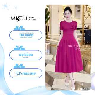 Váy Tiểu Thư K42-D3-2 MDU4399 Dáng Váy Xòe Ly Nhẹ Nhàng Chất Liệu Text Nhật Cao Cấp Từ MDU