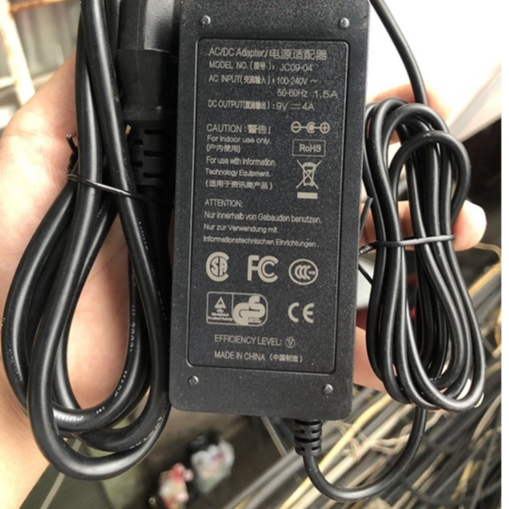 🔌 ADAPTER NGUỒN DC 9V 4A LOẠI TỐT – CHUYÊN DỤNG CHO BOARD MẠCH, ĐỒNG HỒ, ĐÀI, THAY PIN TIỂU…