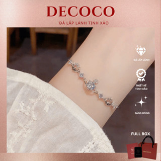   HÀNG MỚI VỀ  Vòng tay đính đá trăng và vũ trụ MOONLIGHT DECOCO   kèm túi giấy + hộp + thiệp  