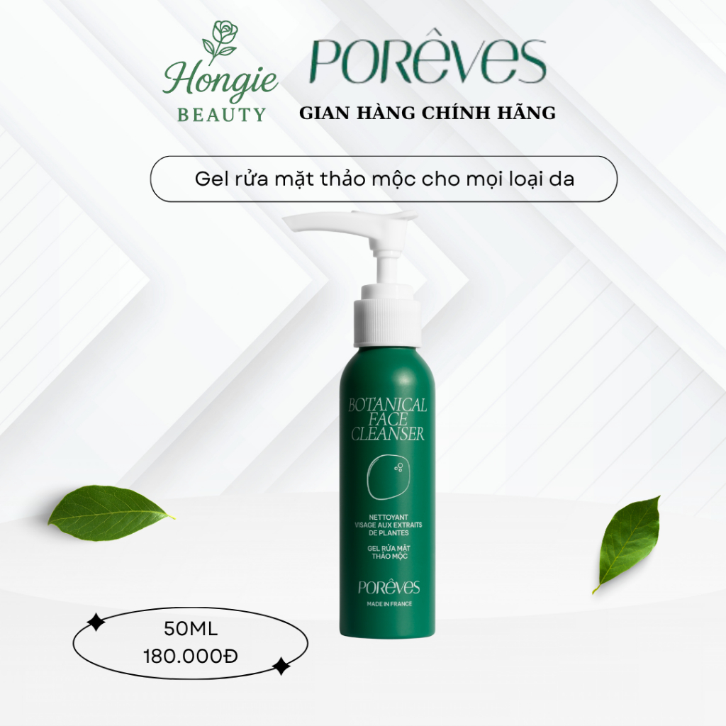 Porêves sữa rửa mặt Botanical Face Cleanser Poreves thảo mộc dịu nhẹ với mọi loại da
