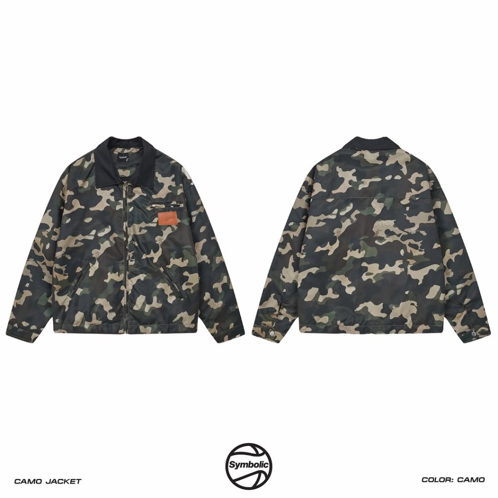 Symbolic Áo Khoác Zip Jacket Nylon Bản Camo Limited