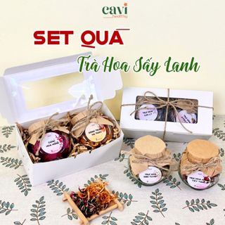 Set 2 Lọ Trà Hoa Sấy Lạnh, Trà Hoa Thảo Mộc, Tốt Cho Sức Khỏe, Thư Giãn Tinh Thần