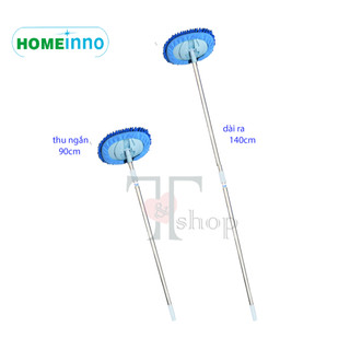 [HOẢ TỐC] Cây Lau Đa Năng Lau Ô Tô, Lau Tường, Lau Xe Buýt, Lau Nhà Homeinno Cao Cấp Cán Thu Ngắn 90cm Dài Ra 140cm