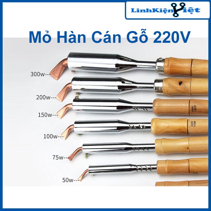 Mỏ Hàn Cán Gỗ Chuyên Dụng Cho Mối Hàn To Đủ Công Suất