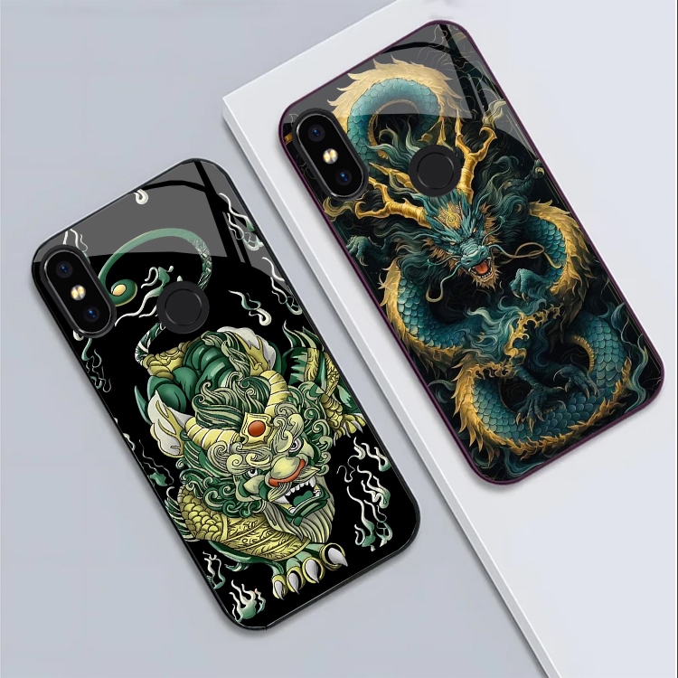 Ốp Lưng XIAOMI MI8, MI8SE, MI8 LITE Lưng kính cường lực Sáng Bóng