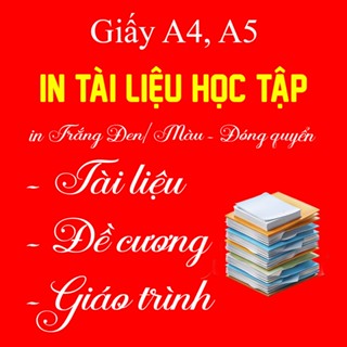 Giấy A4, A5 in tài liệu, photo tài liệu