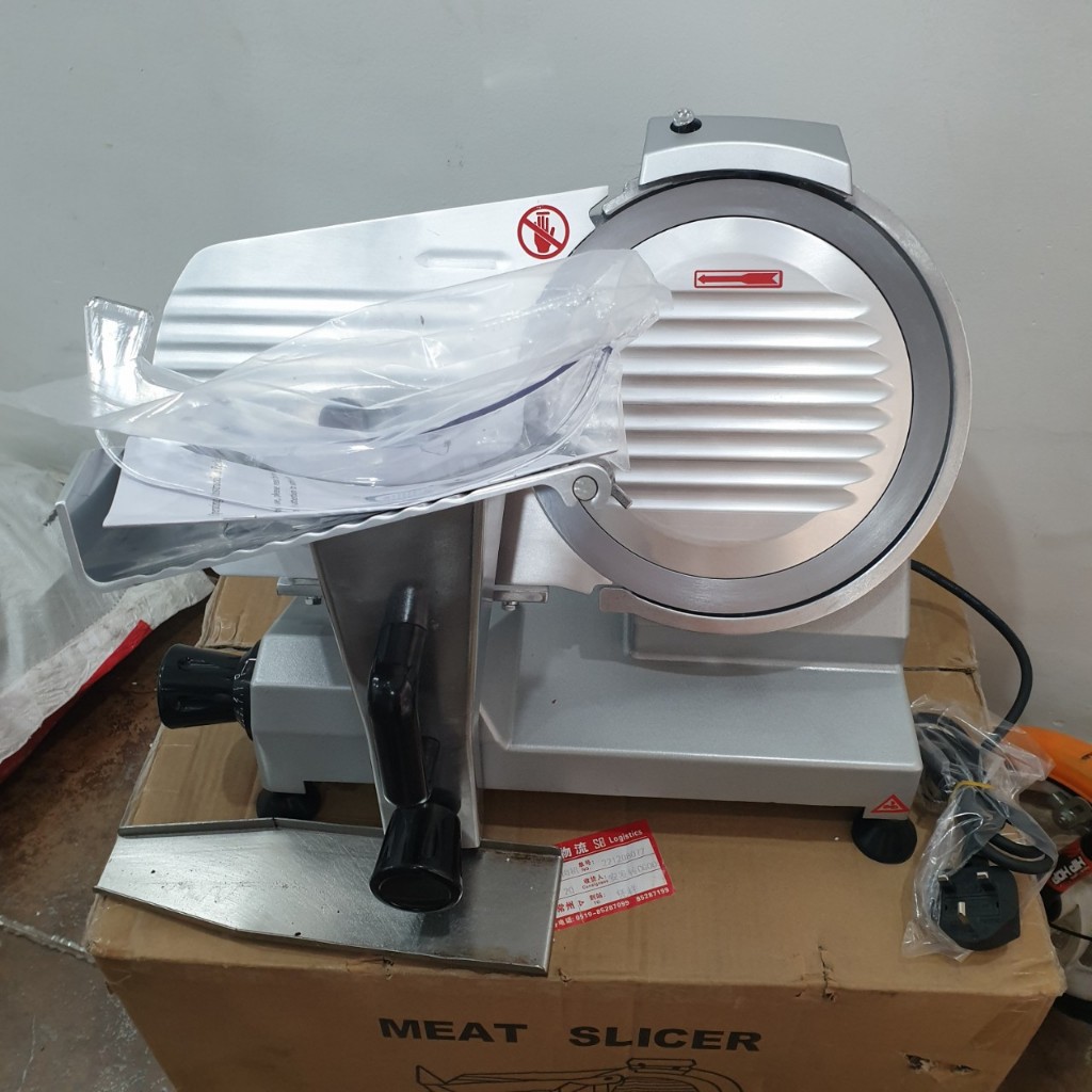 SIÊU PHẨM - Máy thái thịt ES 250, ES250 chuyên thái thịt chín, bắp bò, đông lạnh, tai heo làm nem điều chỉnh dày mỏng