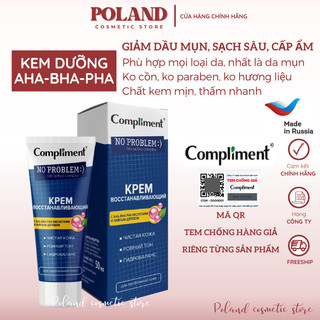  Kem dưỡng Compliment No Problem AHA - BHA - PHA 50ml kiềm dầu giảm mụn tái tạo da 