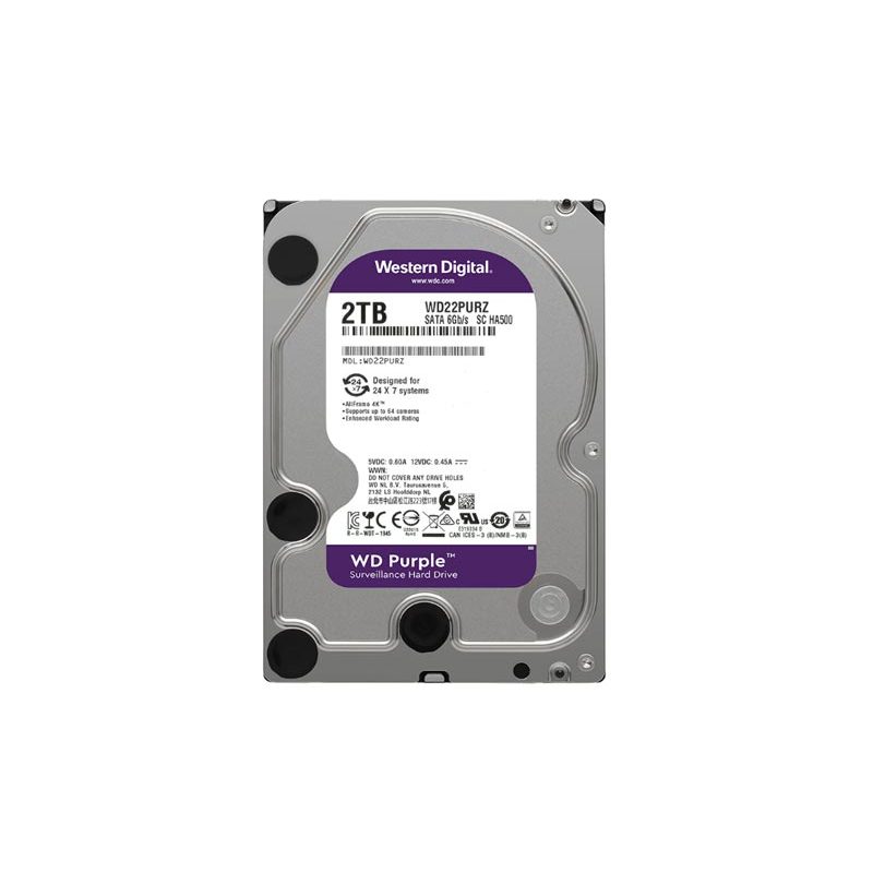 Ổ Cứng HDD 2000GB WD Purple chuyên CAMERA