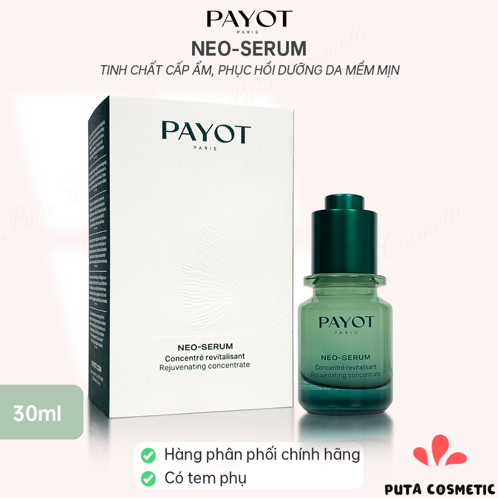 Payot Neo Serum 30ml – Tinh chất cấp ẩm, phục hồi dưỡng da mềm mịn