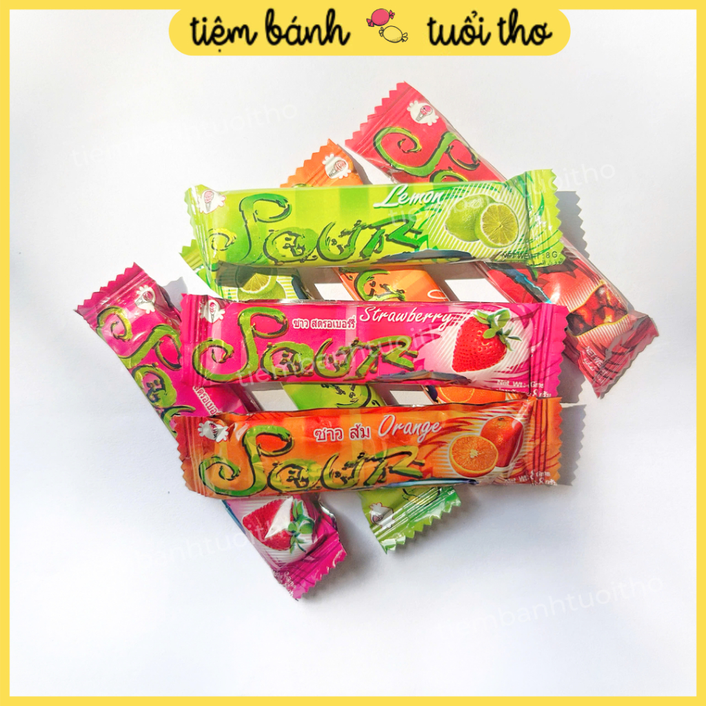 Set Kẹo Siêu Chua Buốt Óc (mix vị ngẫu nhiên)