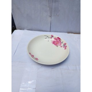 (mua 4 tặng 1) Dĩa sứ bông 18cm