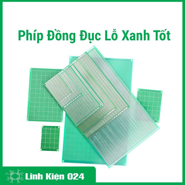 Phíp Đồng Đục Lỗ PCB ( Xanh Tốt )
