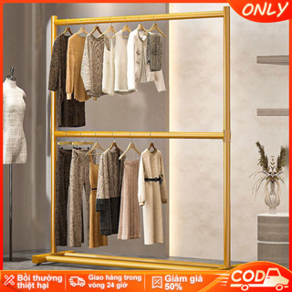  ONLY Giá Treo Quần Áo Hai Lớp Cây Treo Quần Áo Trong Phòng Dung Lượng Lớn Kệ Treo Quần Áo Cây Phơi Quần Áo      