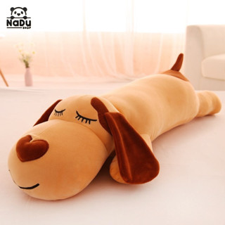 Gấu Bông Chó Mũi Tim Tai Dài, Gối Ôm Ngủ Mềm Mịn, Gấu Bông Hình Chó Quà Tặng Người Yêu Gấu Bông Nadu