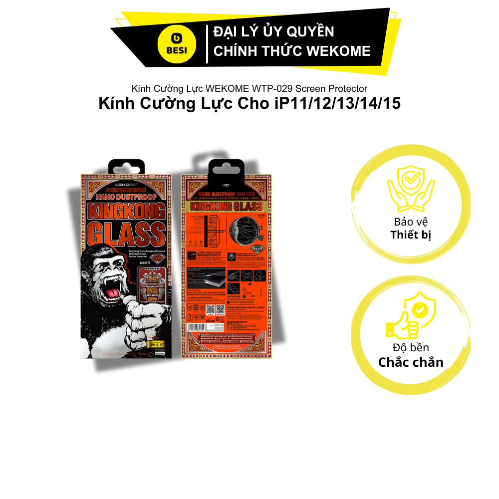 Kính Cường Lực WEKOME WTP-029 Screen Protector