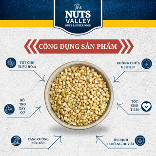 Hạt Kiều Mạch tam giác mạch – Nguyên Chất, Giàu Protein, Eat Clean, Buckwheat, The Nuts Valley