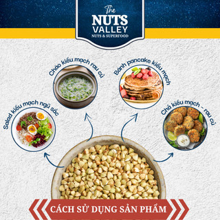 Hạt Kiều Mạch tam giác mạch – Nguyên Chất, Giàu Protein, Eat Clean, Buckwheat, The Nuts Valley