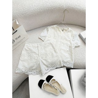 Set Bộ Bigsize Nữ Tú Mỡ Thiết Kế Trẻ Trung Set Bộ Xô Thêu Đi Làm Dạo Phố Đủ Size 45-80kg DB0173