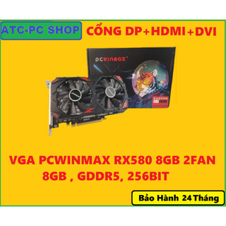 VGA MỚI  PCWINMAX RX580 8GB 2FAN RẺ NHẤT SHOPEE