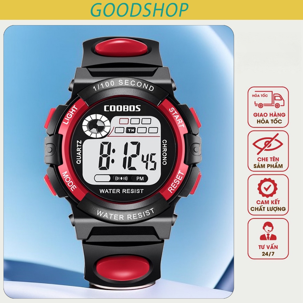Đồng hồ điện tử thể thao trẻ em đeo tay Coobos 0118