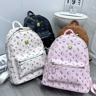  Balo đi học balo đựng sách vở vừa A4 hoạ tiết mèo xinh xắn size 40 kute dễ thương full màu 