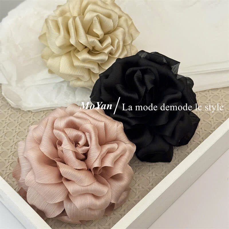 Kẹp tóc hoa luạ 2 bên K60 - Kẹp tóc phong cách Hàn Quốc