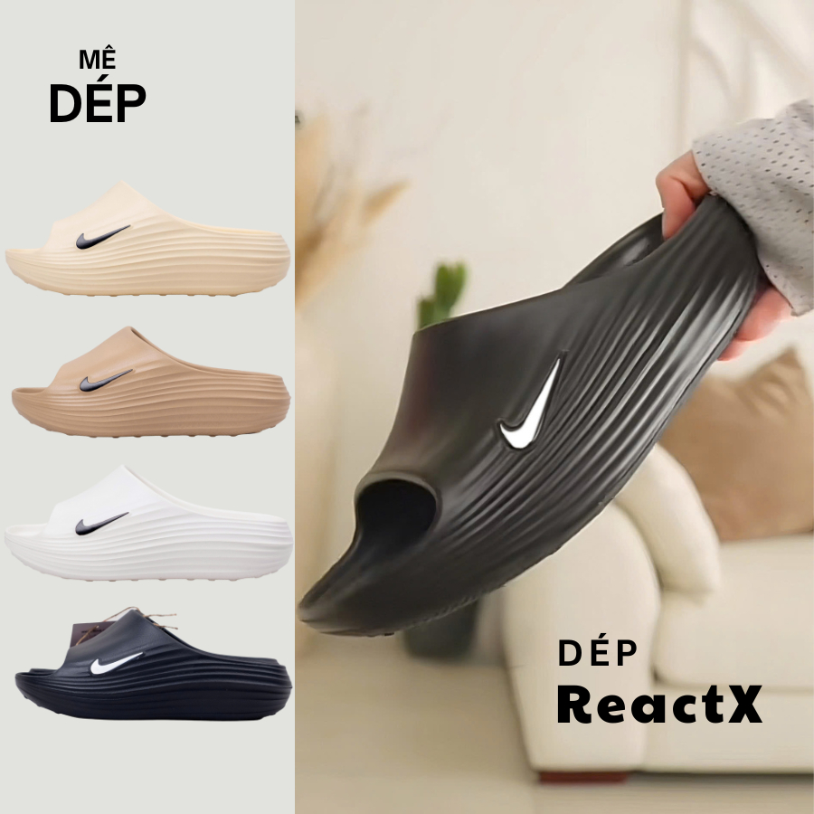 Dép Đúc NK ReactX Rejuven 8 Slide Siêu Êm Clever Medep.SG