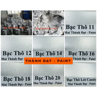  Sơn Bạc Thô Bạc Nguyên Chất Chưa Pha 11-12-14-16-18-20   Sơn oto xe máy  Đóng lon 100gam 