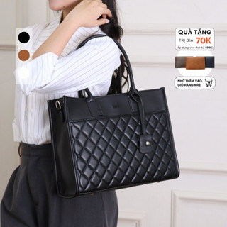 Túi công sở nữ (7 MÀU - Ngăn Lap Riêng) Tote da đựng lap 15inch size to đi làm dạy LILY Limi bags