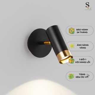  Đèn soi tranh SOOLIGHT AP8110 BK ánh sáng vàng rọi tranh rọi gương. 