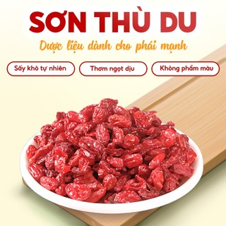 Sơn thù du 500g, đã tách hạt, khô, thơm, đỏ đẹp, hỗ trợ giảm tiểu đêm, tốt cho thận