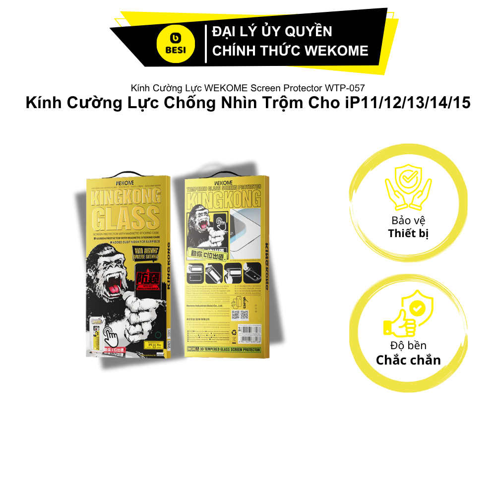 Kính Cường Lực WEKOME Screen Protector WTP-057