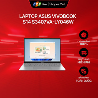 [HÀNG CHÍNH HÃNG] Laptop Asus Vivobook S14 S3407VA-LY046W i5-13420H/16GB/512GB/14" WUXGA/Win11