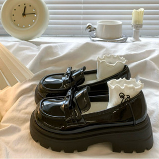 [HÀNG SẴN]  Giày Đốc Nữ, giày oxford hàn quốc da sịn Mymy Thời Trang Đế 5cm_form to lùi 1 size