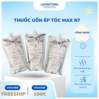  Thuốc uốn MAX N7 PLUS uốn nóng collagen dành cho tóc khoẻ chính hãng phục vụ salon,baber 