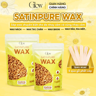 Sáp Wax SATINPURE Túi 500gr GLOWWAXING Chuyên Dùng Cho Da Nhạy Cảm Thích Hợp Wax Nách, Body