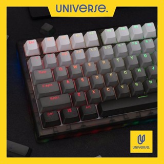 Keycap xuyên led mạch ngược top print - keycap gradient oem profile - keycap polar pbt doubleshot - bàn phím universe