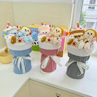 Bó hoa Gấu bông - Hoa Gấu xinh xắn cao cấp, quà tặng, Gấu dâu, hoa len đáng yêu - Thú bông - Quà tặng cao cấp các dịp