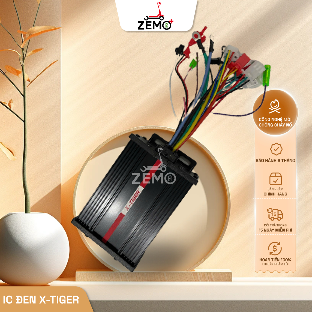 Ic đen X-Tiger 3IN1 Plus 350w 500w 1000w cho xe đạp điện 36/48/60v êm như zin