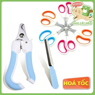 BỘ KỀM CẮT MÓNG thú cưng chó mèo, kềm cắt móng thông minh kèm dũa cho chó mèo (giao màu ngẫu nhiên)