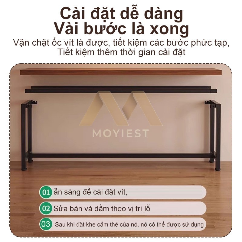 MY Bàn dài Nhiều kích cỡ đa năng sử dụng làm bàn làm việc và quầy bar thiết kế hiện đại và chắc chắn | BigBuy360 - bigbuy360.vn