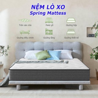 Nệm KADE Hybrid 20cm Đệm Foam Cao Su Non Kết Hợp Lò xo liên kết KADE Home Goods Mattress