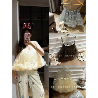 EMPINKSTUDIO / ÁO 2S XOÈ BÈO TẦNG DÁNG BABYDOLL