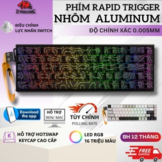  Bàn Phím Cơ Gaming Attack Shark X68MAX - Tần Số 8000Hz Rapid Trigger Keycap PBT App Tùy Chỉnh 