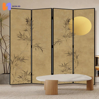 ( KHÔNG KÈM CHÂN) Vách ngăn bình phong in  2 mặt sắc nét khung gỗ bọc vải CANVAS - SAJIA